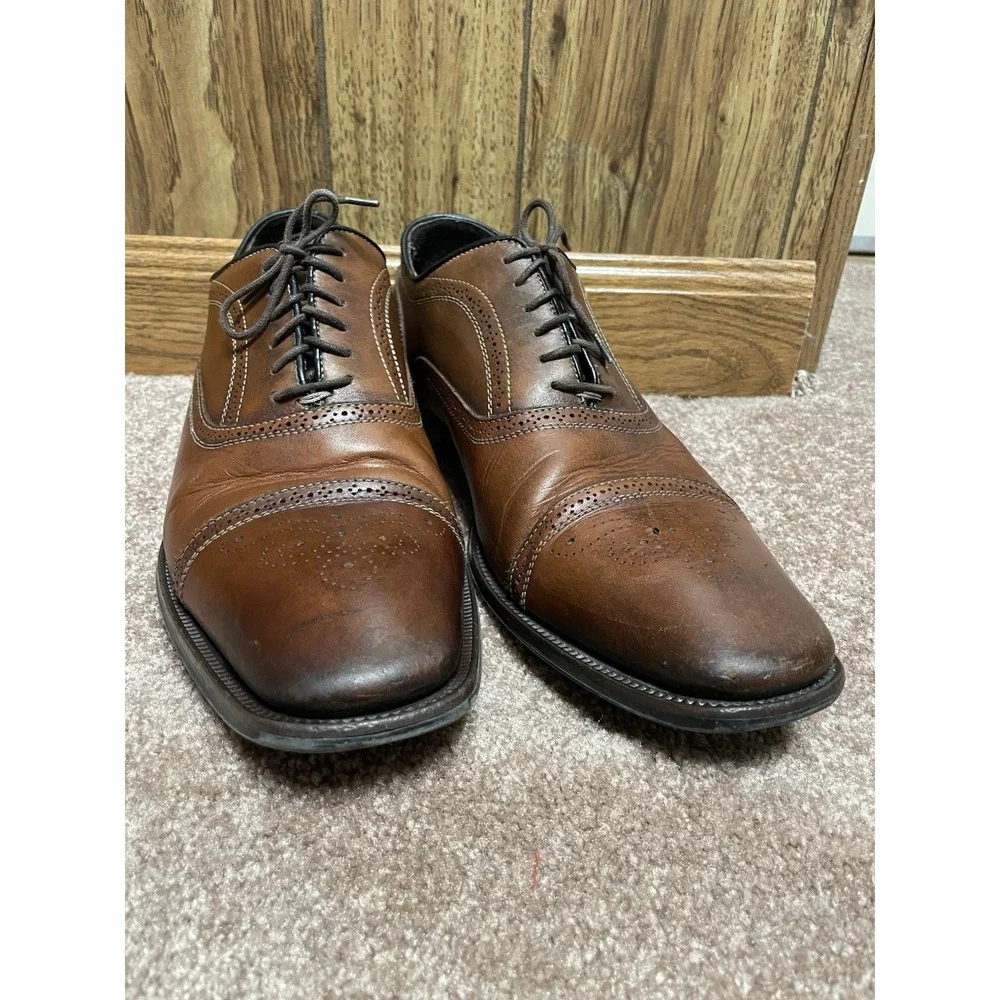 To Boot New York Adam Derrick‎ mens 10 Italian Brown Oxford leather Dress Shoes